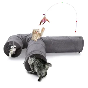 Ownpets Large 3-Way Cat Tunnel, U Shape