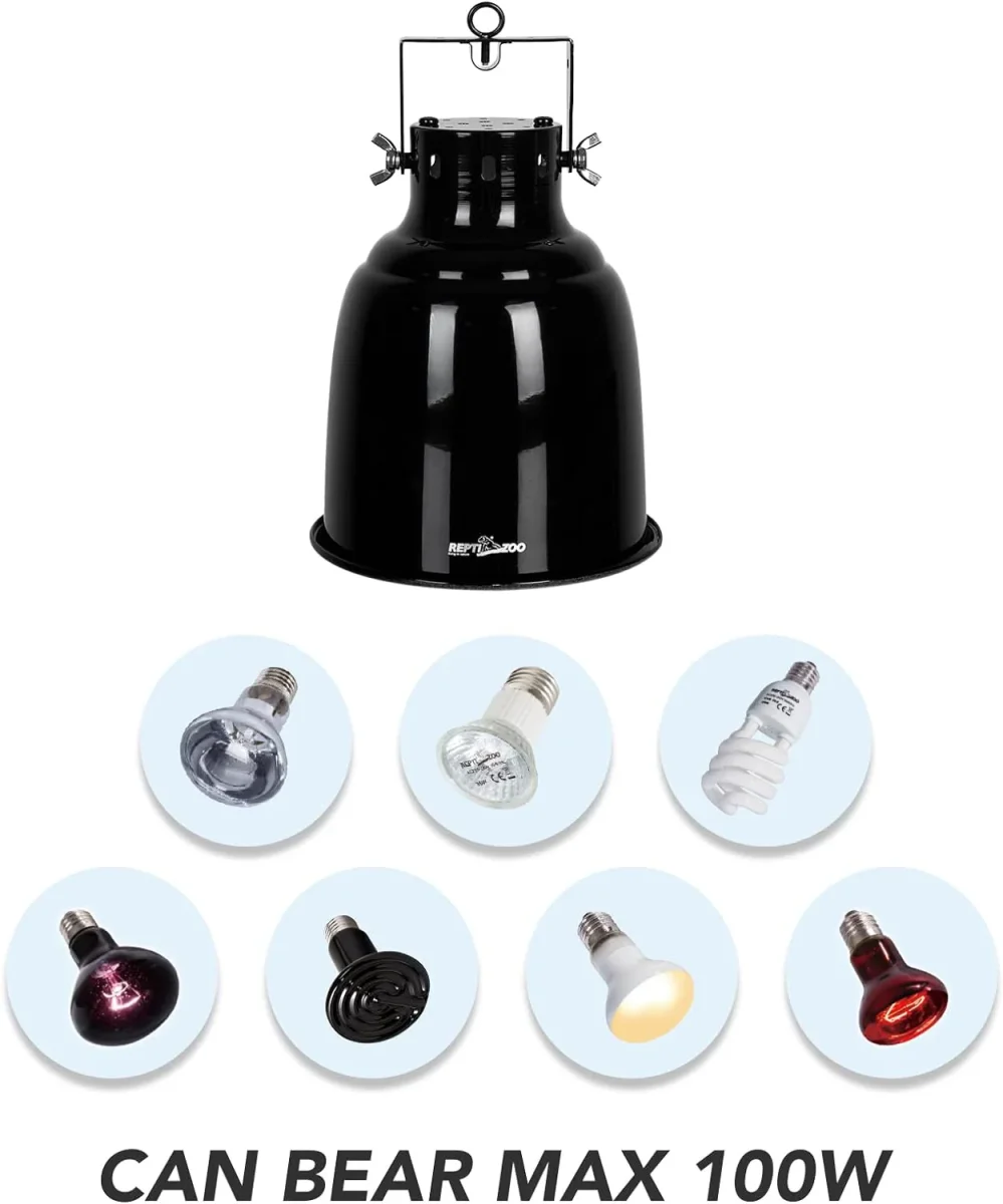 ReptiZoo Multi-Function Angle Adjustable Dome Lamp Fixture - Bild 8