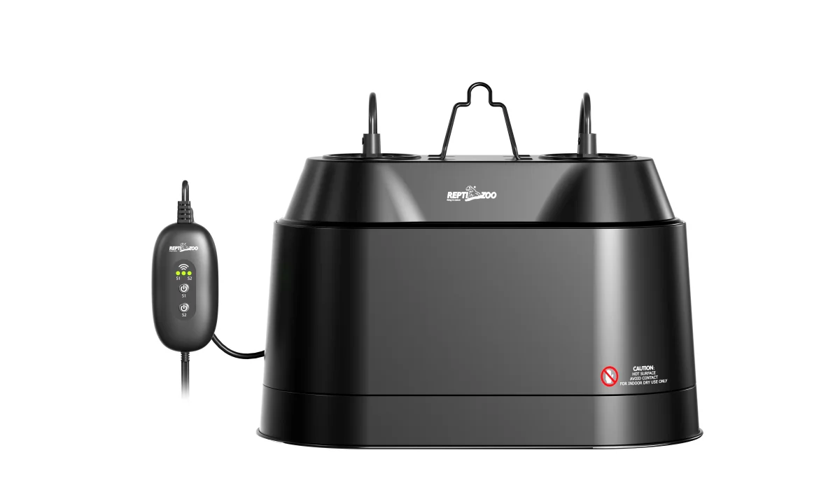 ReptiZoo Smart WiFi 2 in 1 Dual Dome Lamp Fixture (200W x 2)