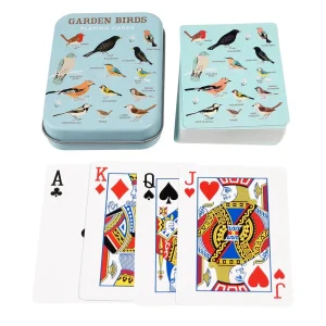 Garden Birds Playing Cards in a Tin
