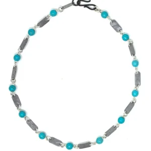 Snare Links Necklace in Turquoise