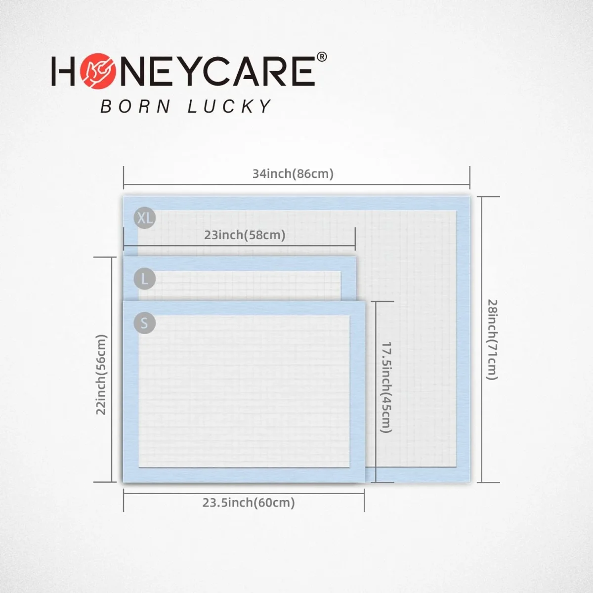 HoneyCare New Born All-Absorb, Small Dog and Puppy Training Pads, Ultra Absorbent and Odor Eliminating, Leak-Proof 5-Layer Potty Training Pads with Quick-Dry Surface, Blue Extra Small 17.5 x 23.5 inch, 120ct (2 Packs) - Bild 6