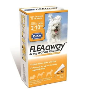 RSPCA FleaAway Spot On Solution for Small Dogs - For Fleas and Ticks