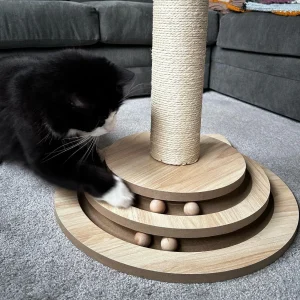 Cat Shape Enrichment Scratching Post