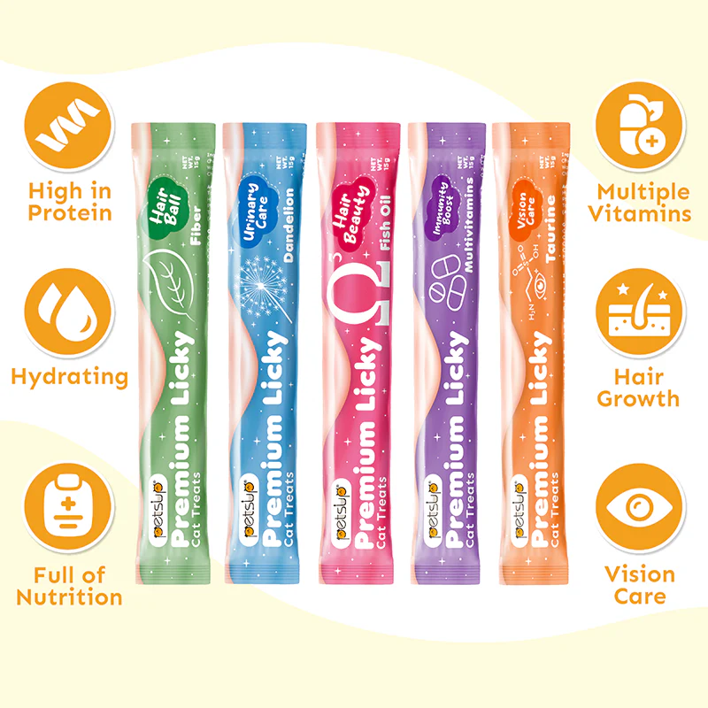 Petsup Cat Wet Food Premium Licky – Fish Oil & Taurine-Infused Wet Treats Supports Urinary Tract Health & Easy Digestion No Artificial Additives Soft & Creamy Snack for Cats & Kittens - Bild 3