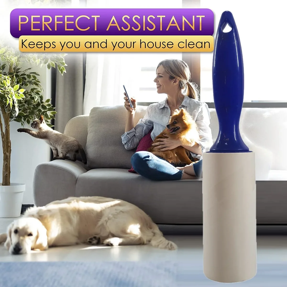 Discount Bundles Lint Roller for Cat Fur and Dog Hair Remover - Bild 5