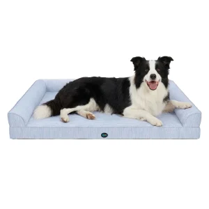 Ownpets Cooling Dog Bed, Orthopedic Sponge Foam, Waterproof Washable Cover