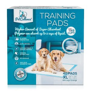 PetCellence Extra Large Puppy Pads 40 Pack | Toilet Training For Pet Dogs