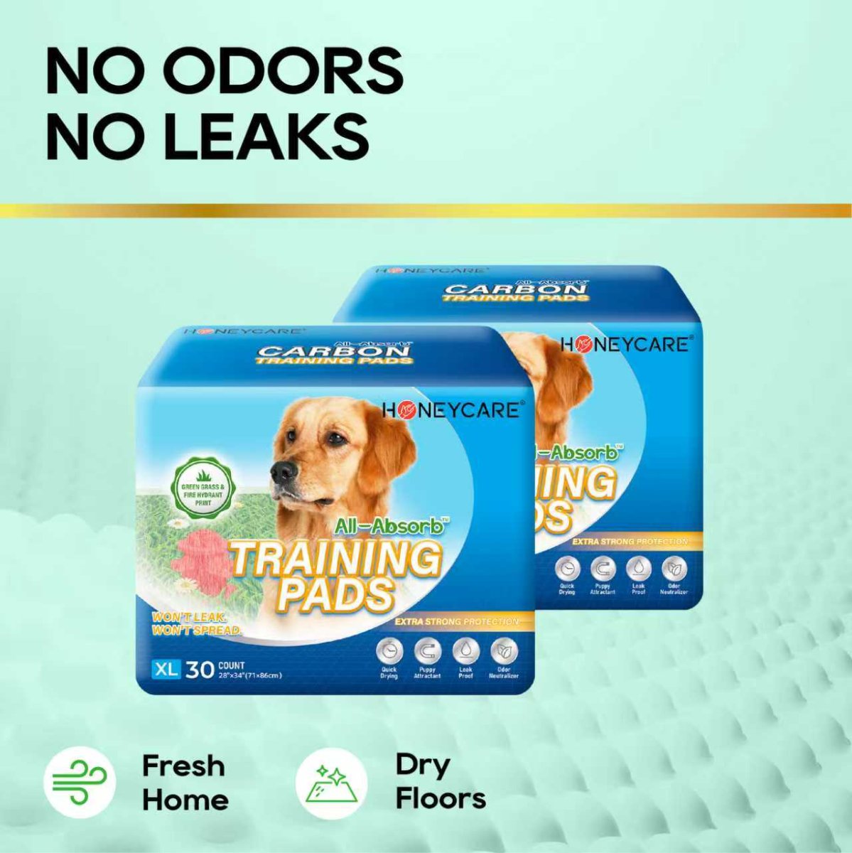 HoneyCare® Dog and Puppy Training Pads with Printed Grass (1 Pack) - Bild 3