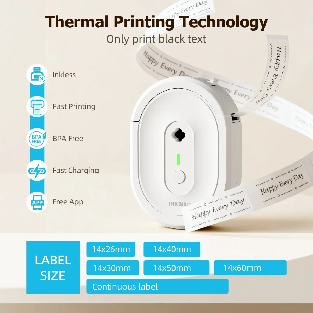 Bluetooth Portable Label Printer N12 - Bild 3