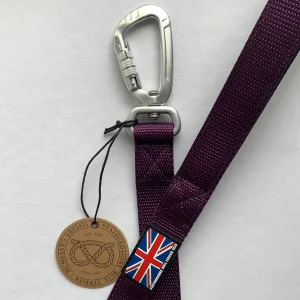Staffordshire Bull Terrier 1935® Nylon Leash - Purple - Carabiner