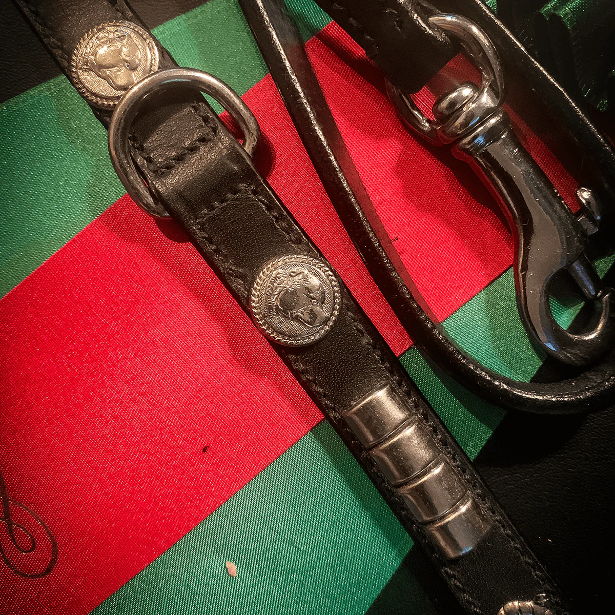 Staffordshire Bull Terrier 1935® Show Collar & Leash Set - Champion - Black & Silver - Bild 3