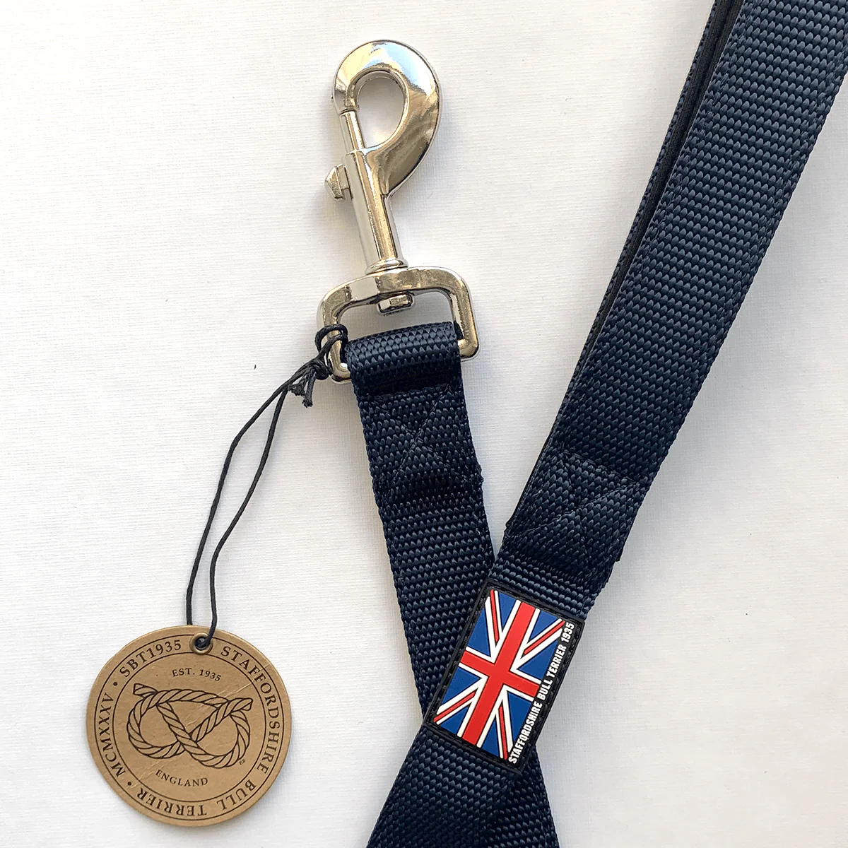 Staffordshire Bull Terrier 1935® Nylon Leash - Navy Blue - Normal
