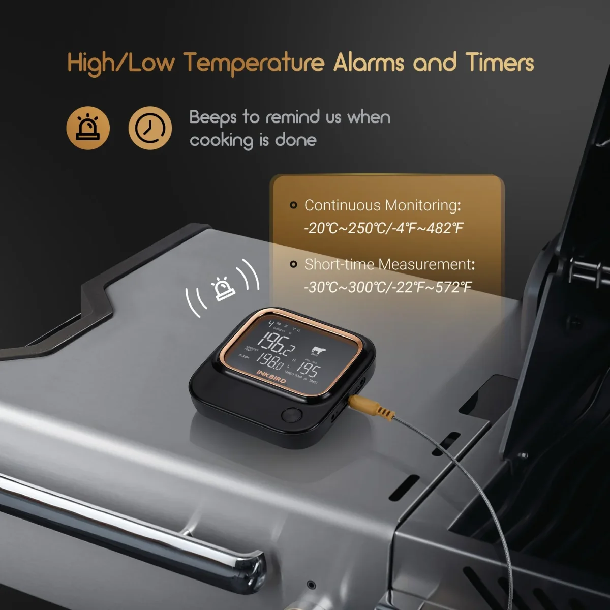 WiFi & Bluetooth BBQ Thermometer IBT-26S - Bild 6