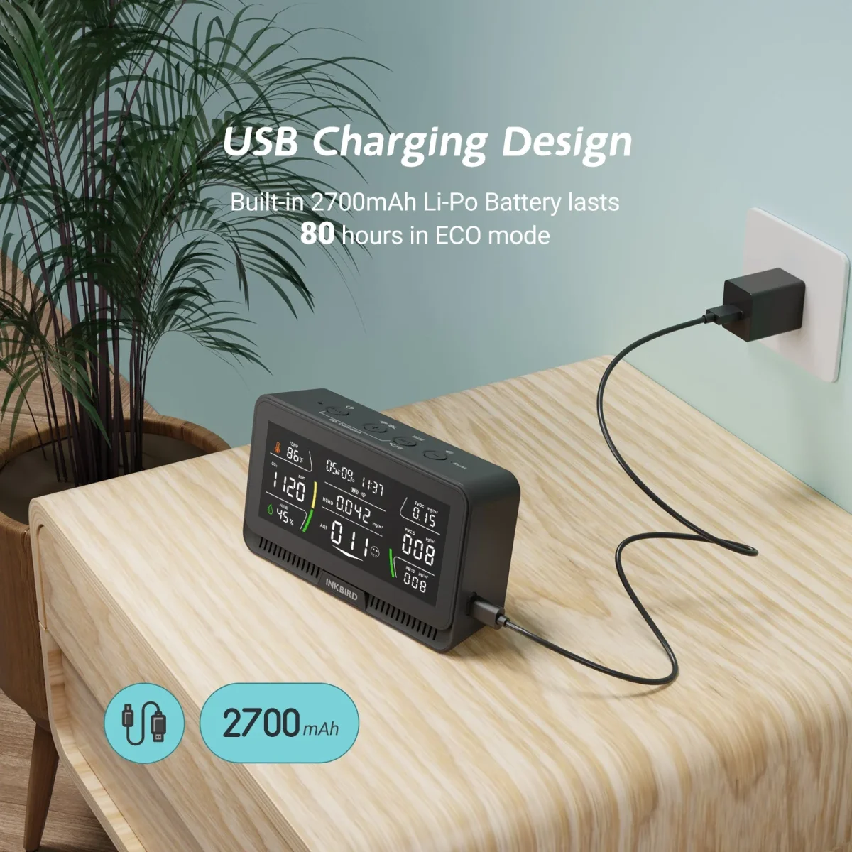 Wireless 10-in-1 Air Quality Monitor IAQM-129-W - Bild 7